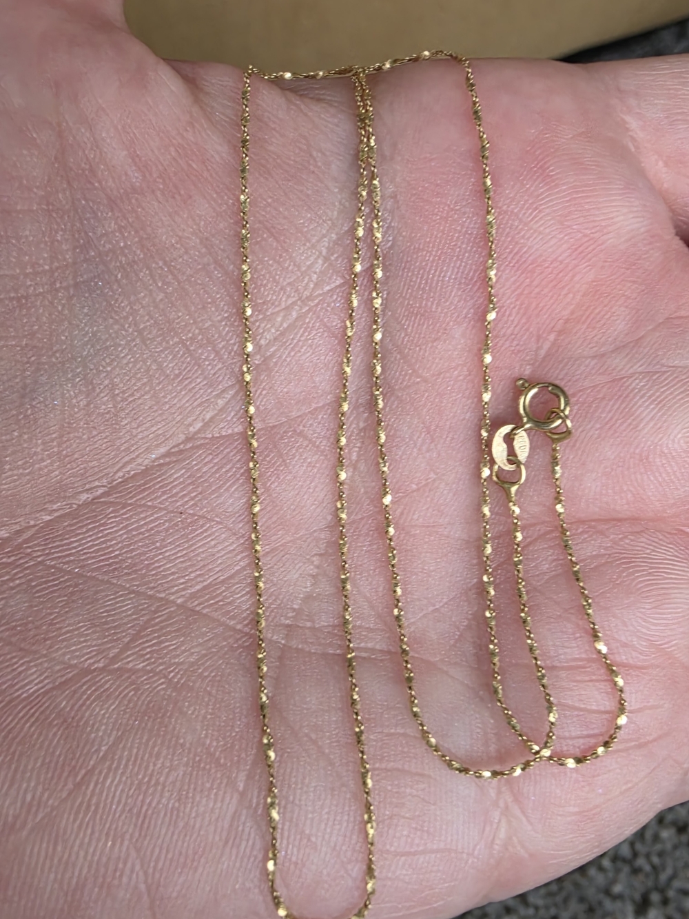 10k Gold Twisted Rope Chain Necklace - Women Jewelry